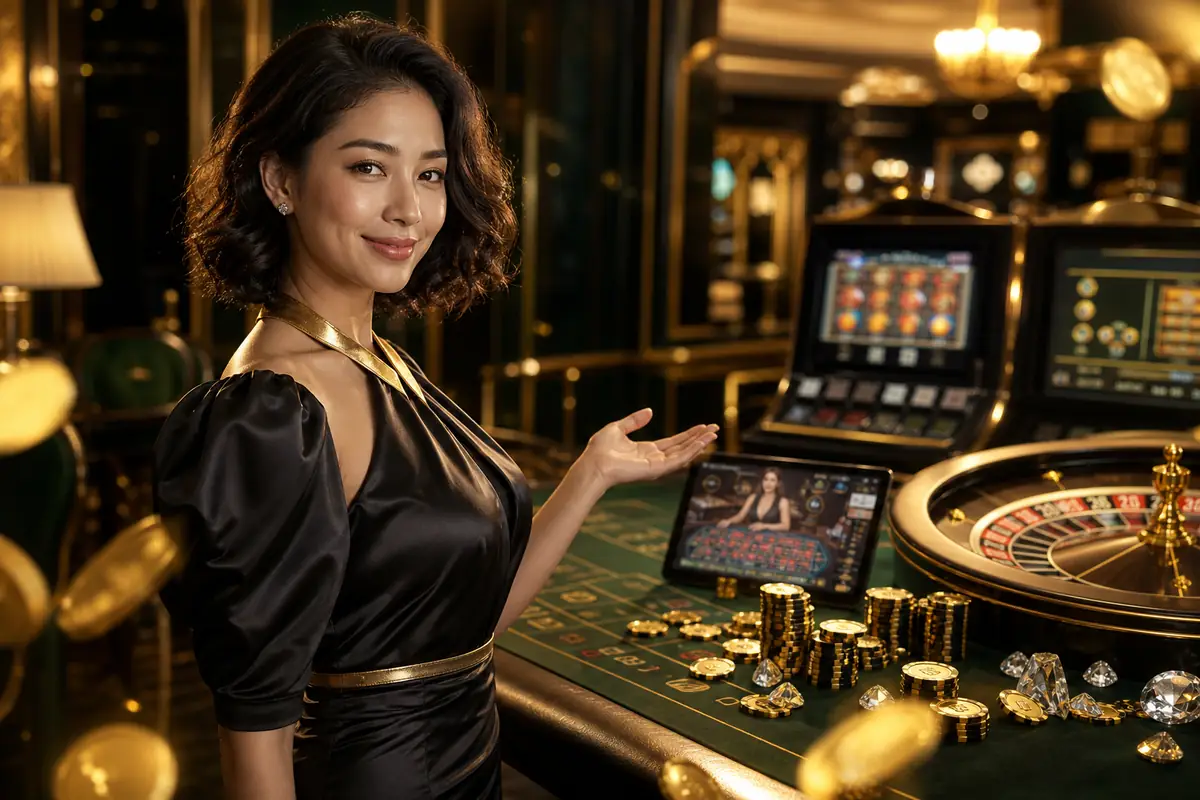 jom2play meja baccarat live casino dealer langsung
